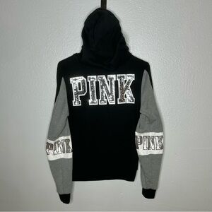 PINK Victoria's Secret Bling Logo Full Zip Hoodie